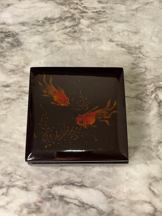 Laquer Box with Goldfish