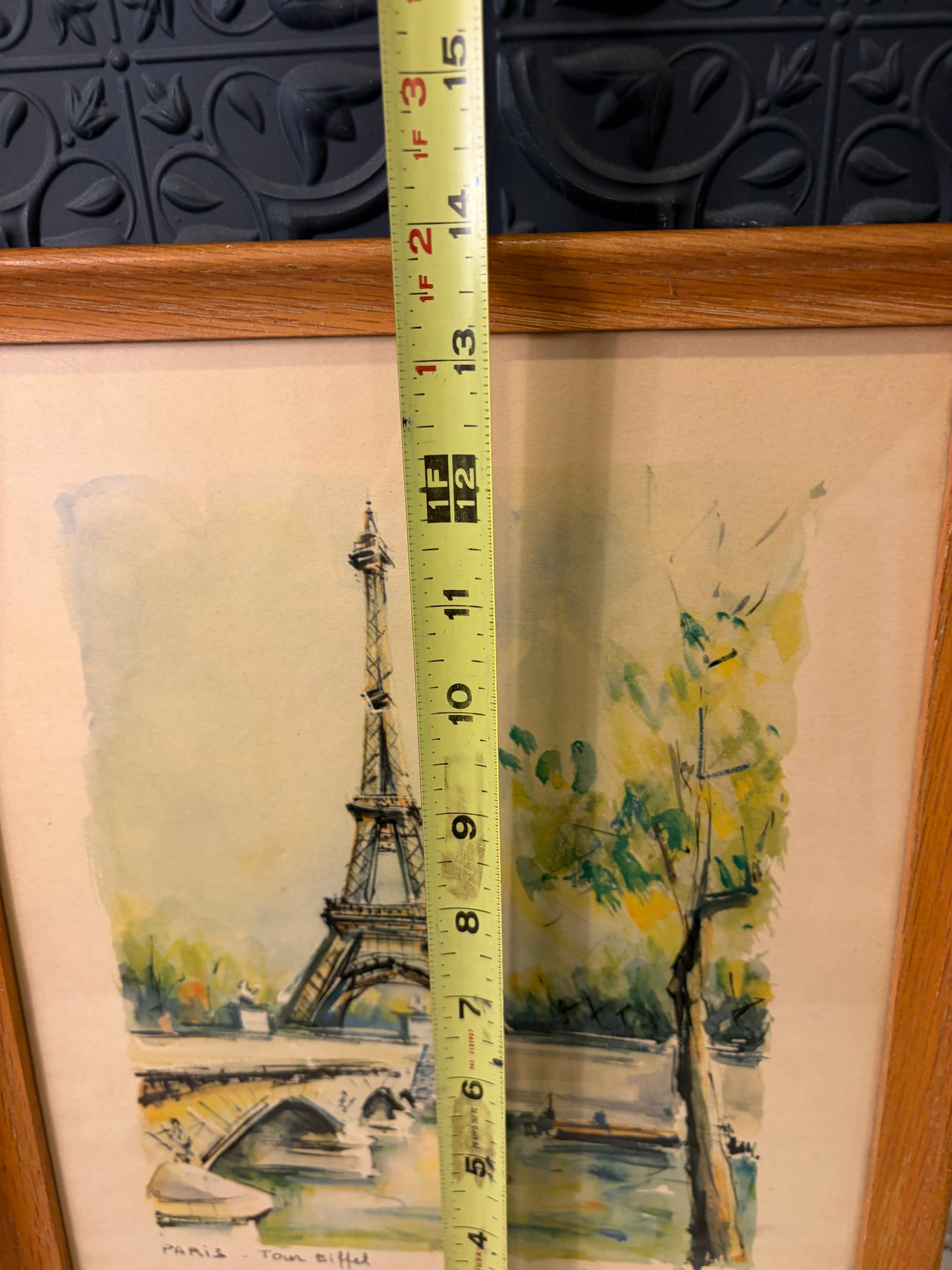 Eiffel Tower Print Framed