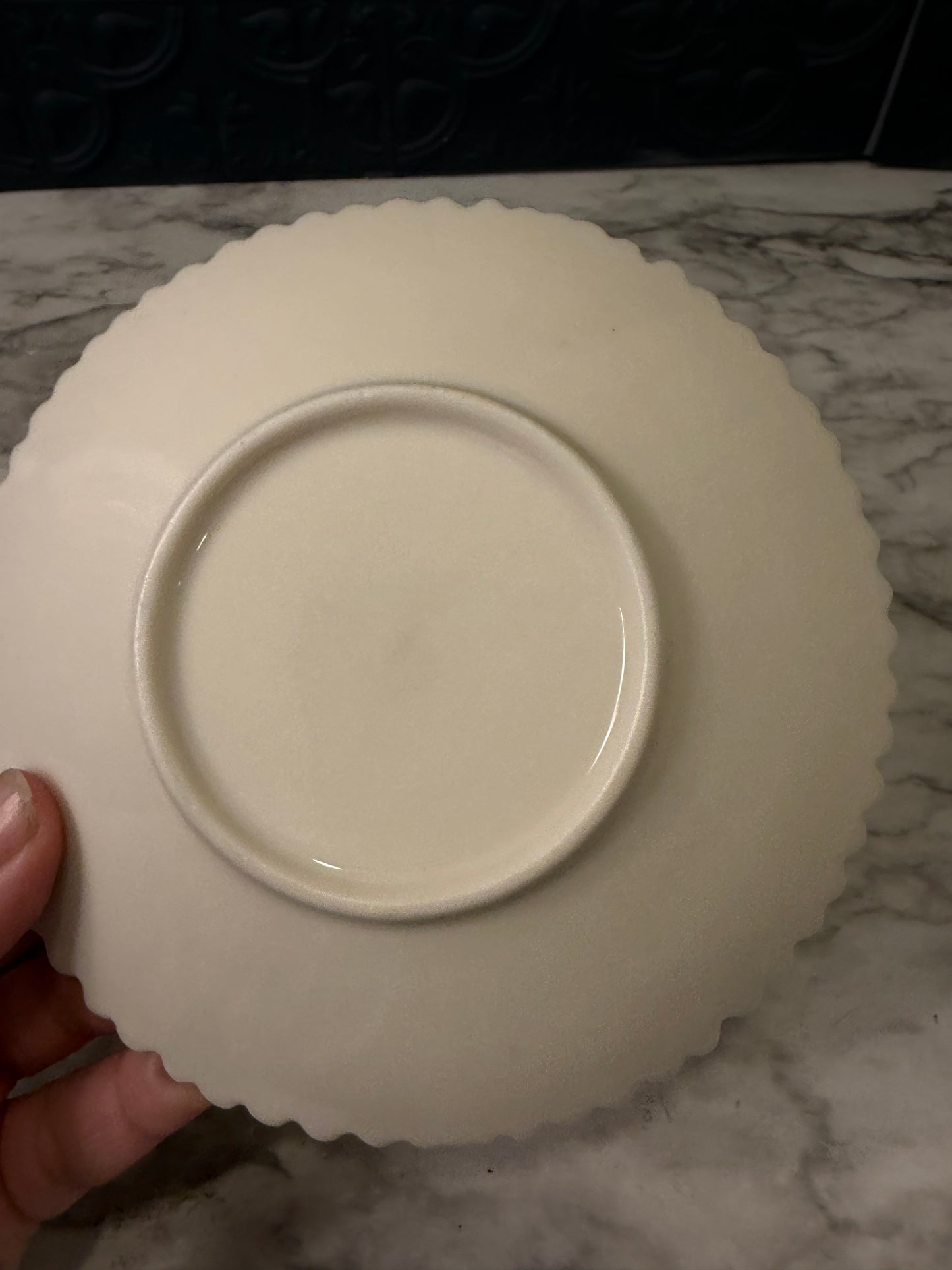 Pink and Yellow Flower Plate