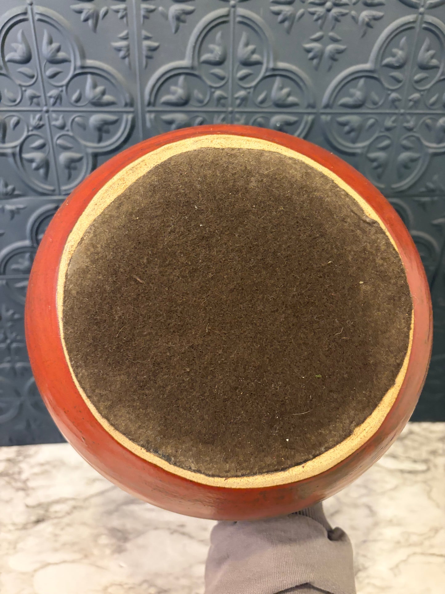 Pottery with Lid Canister style
