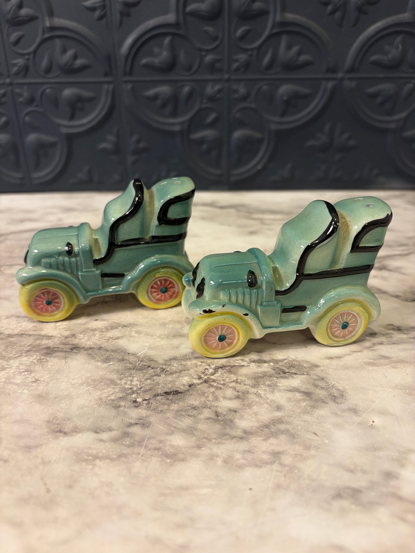 Vintage Car Salt and Pepper