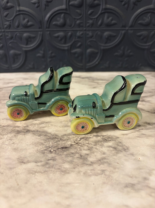 Vintage Car Salt and Pepper