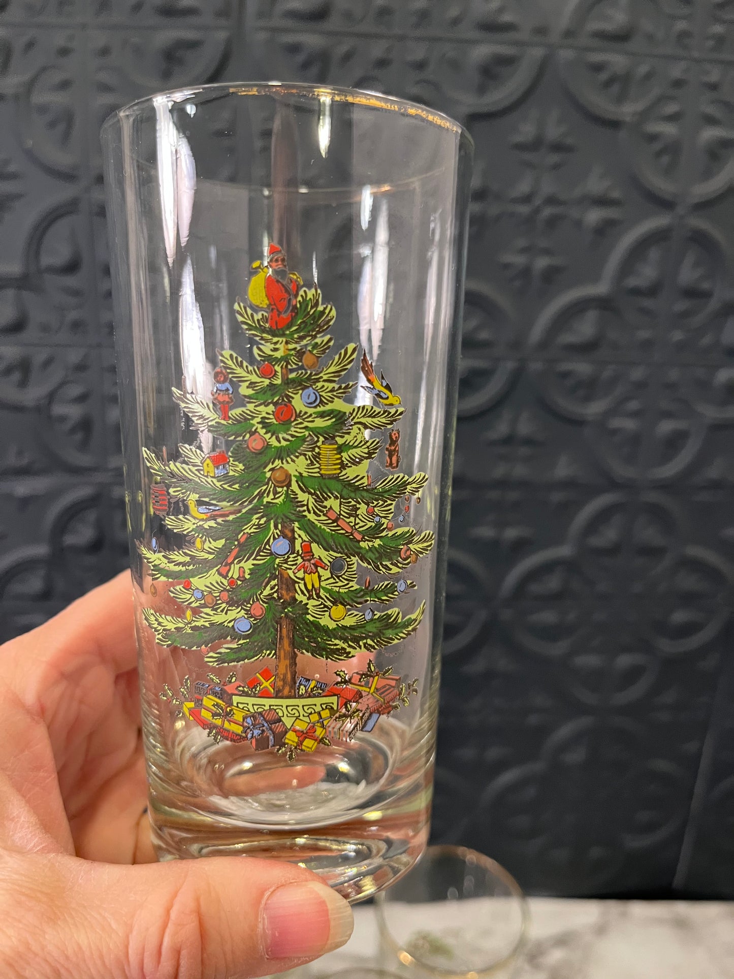 Spode Christmas Tree Glasses set of 6