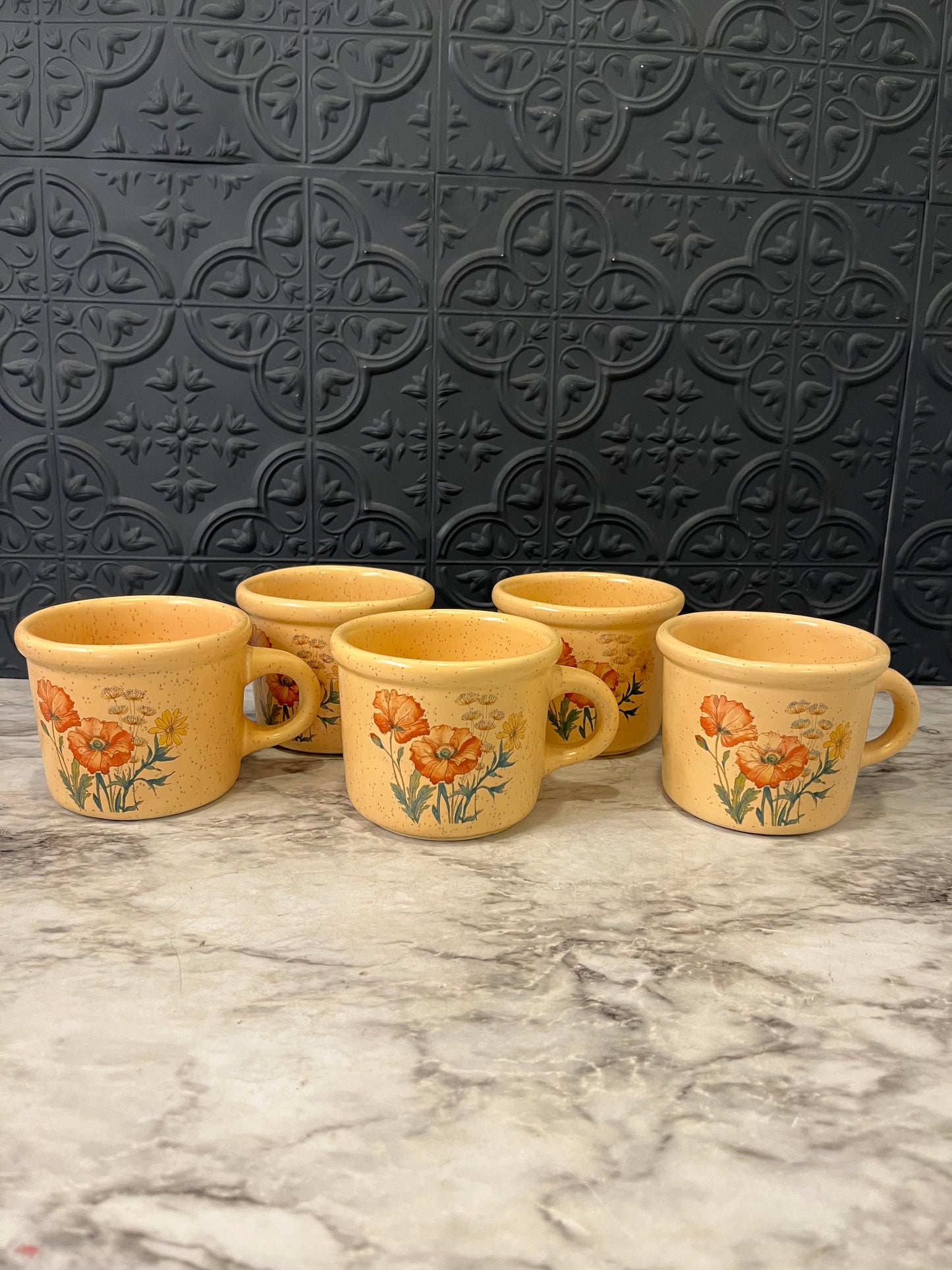 Treasure Craft Wildflower Coffee Mug x 5