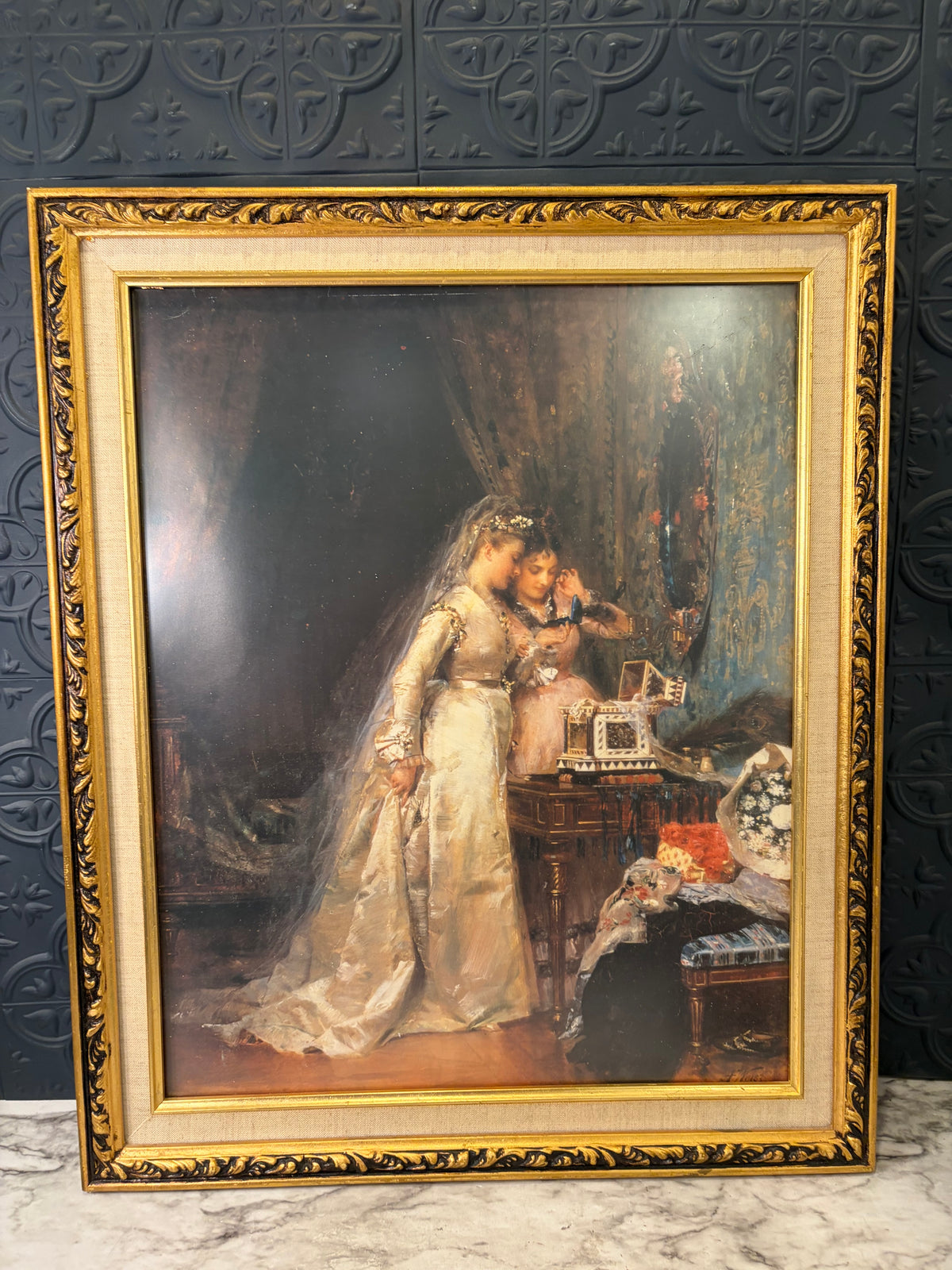 Her Wedding Day Print Framed