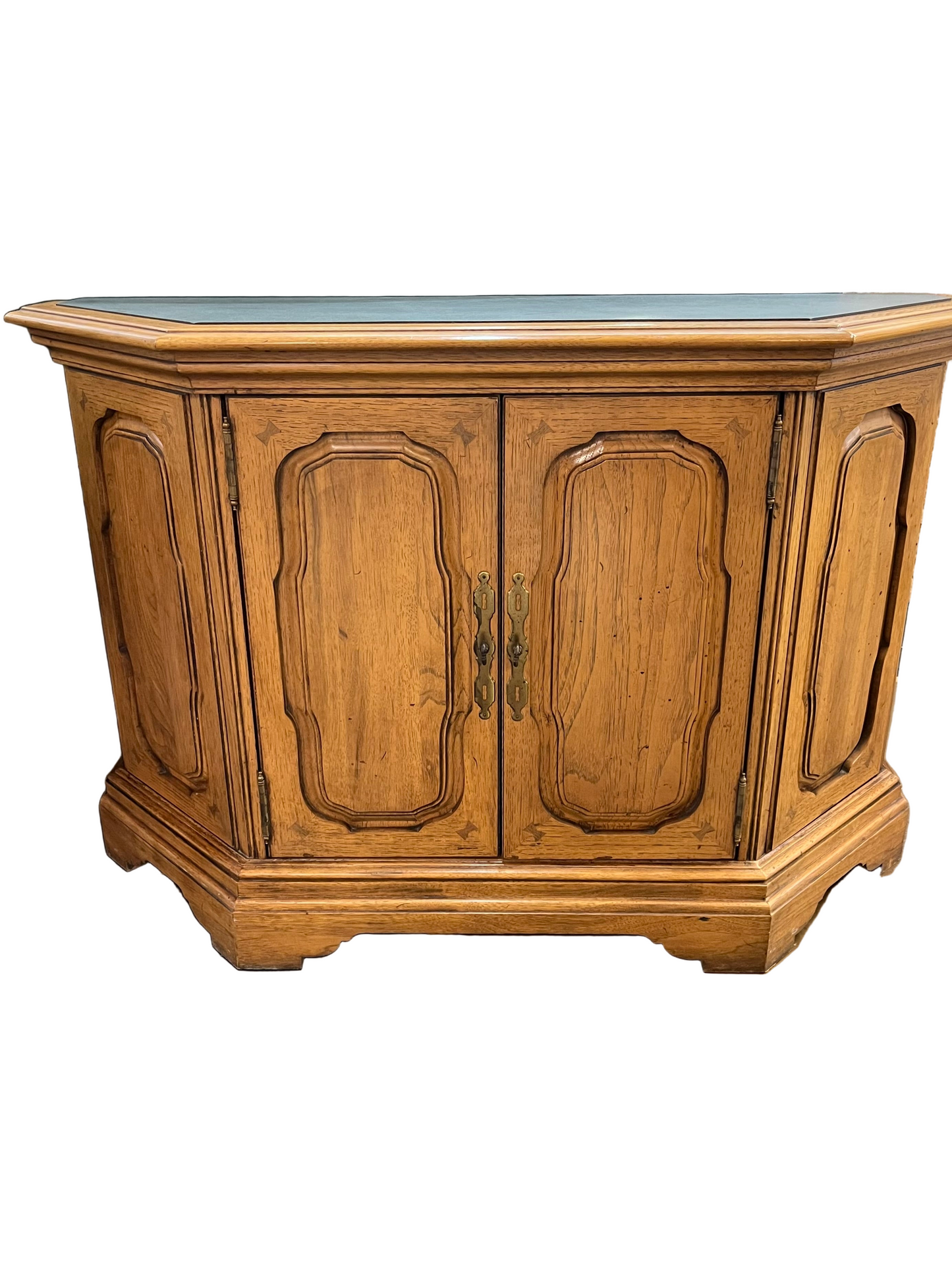 Entry table with Green Slate Top