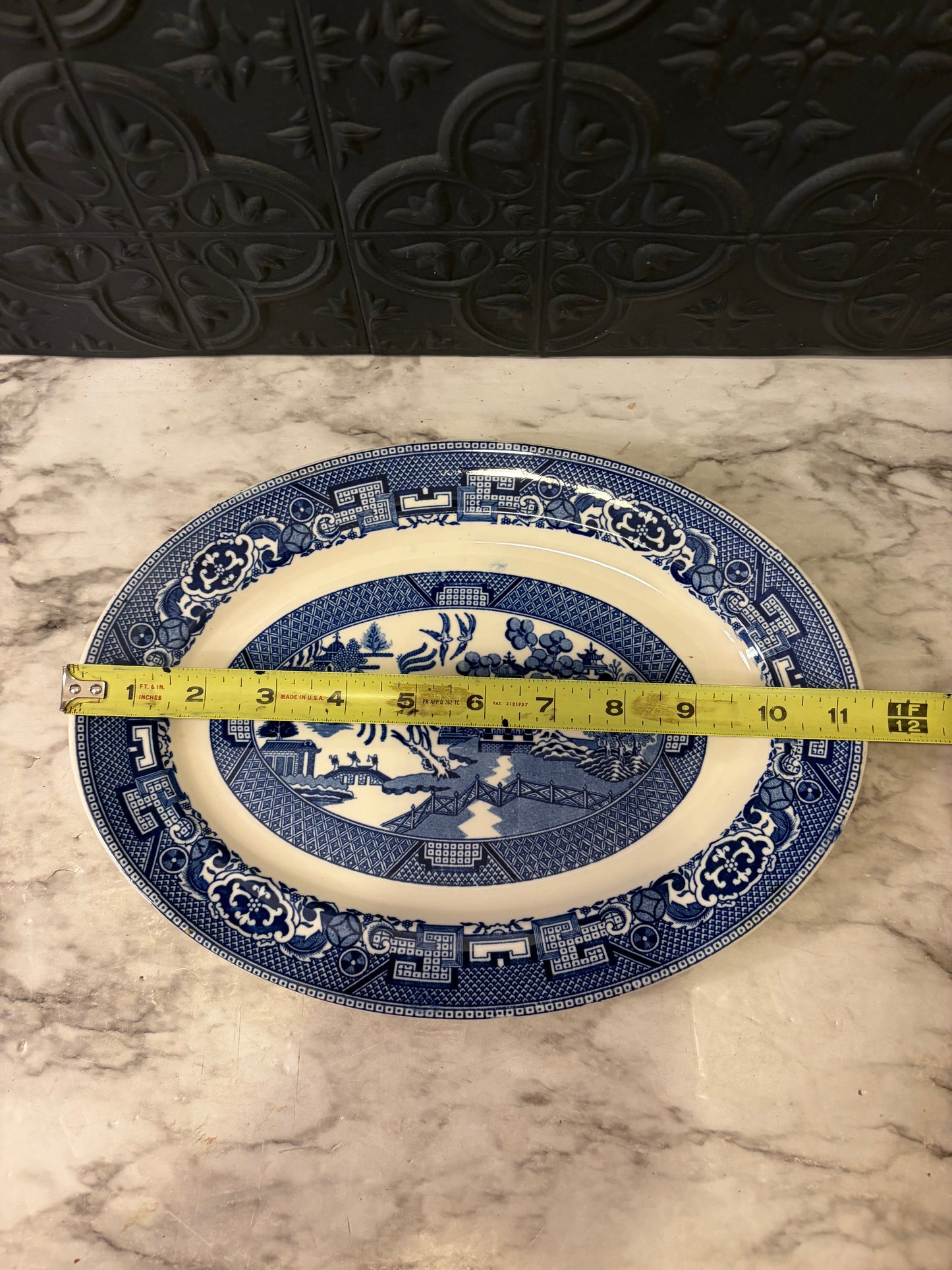 Blue and White Japanese Plate Small