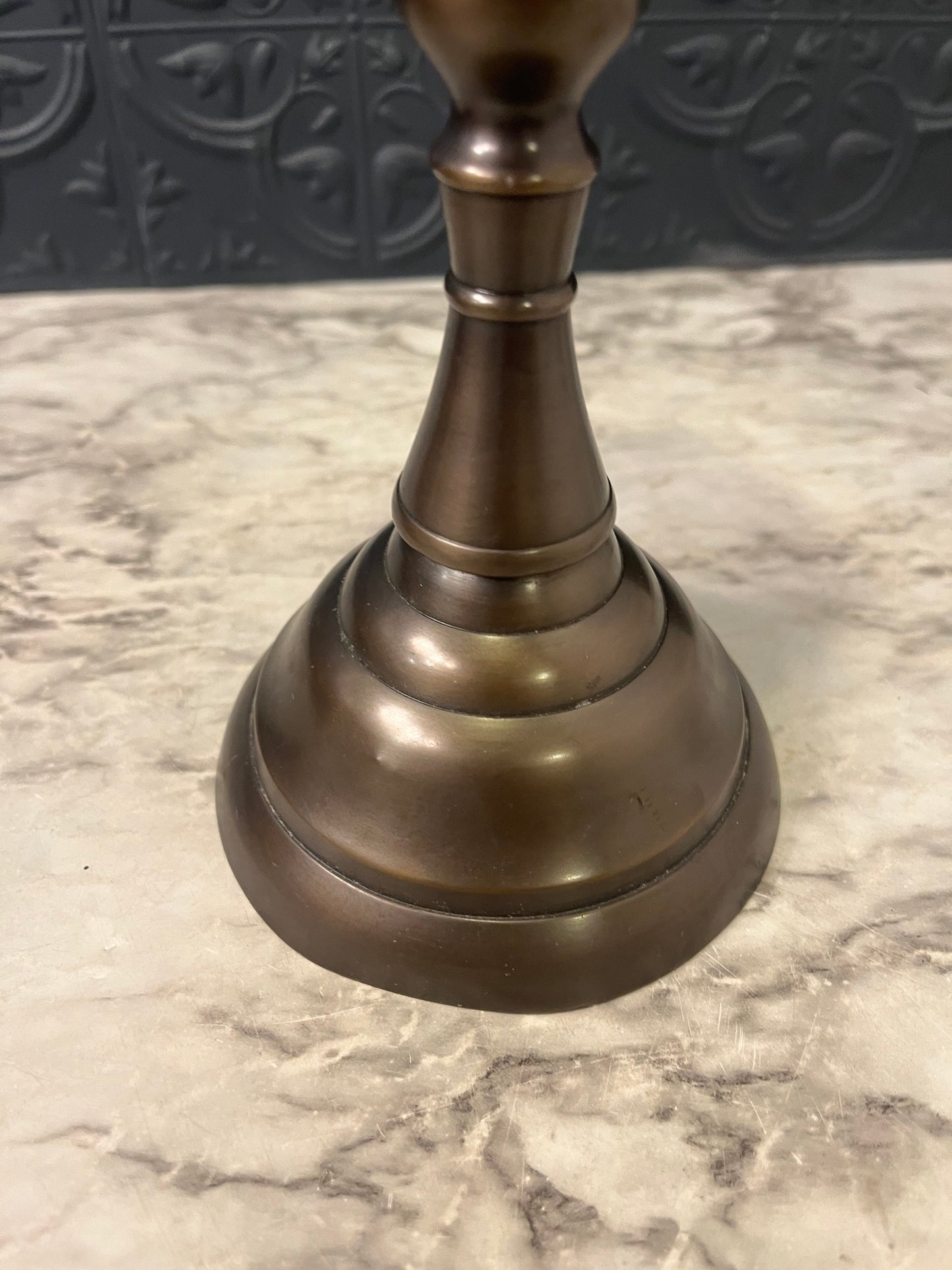Bronze Pillar/candle Holder