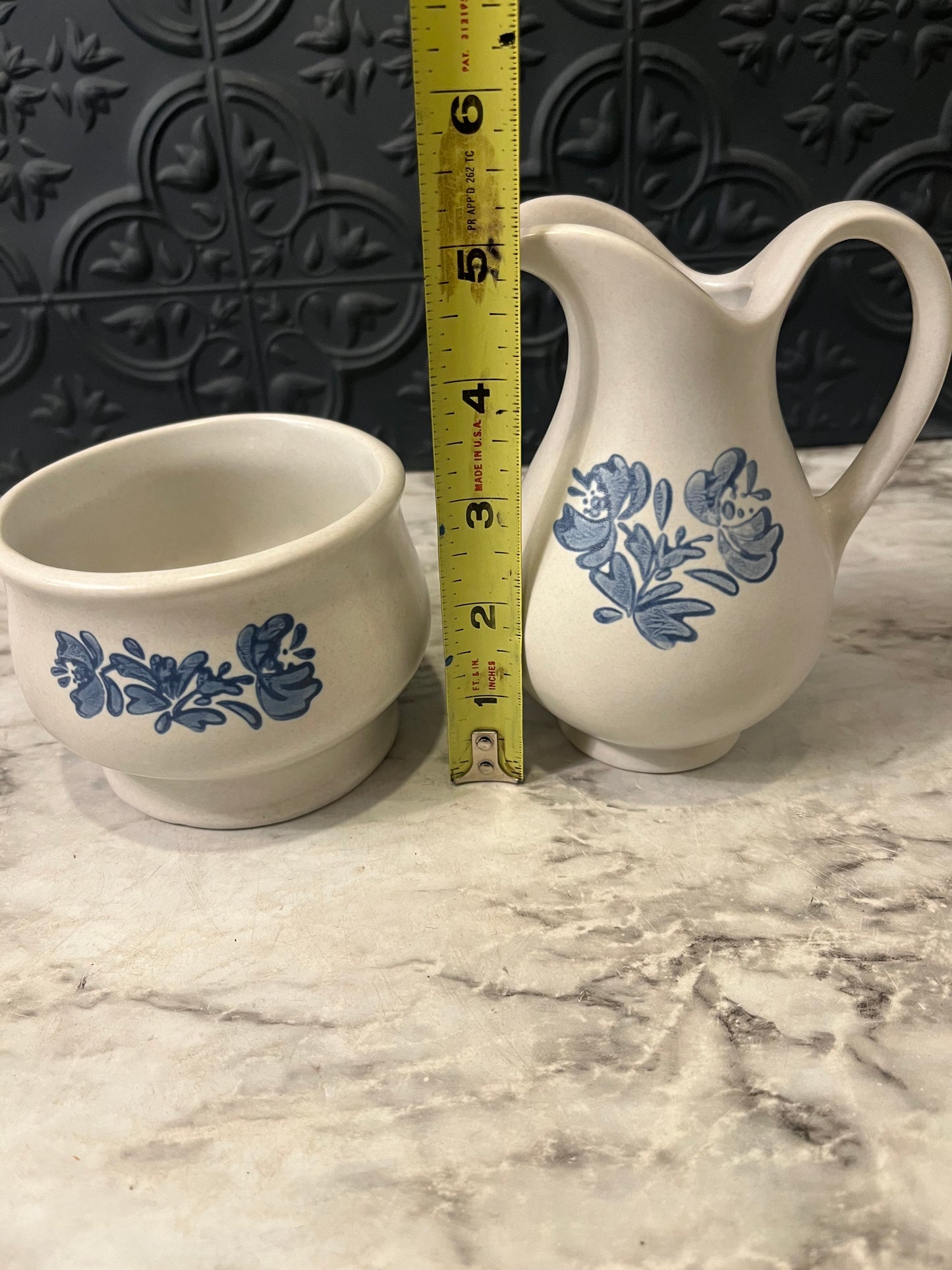 Pfaltzgraff Cream and Sugar Stoneware Set