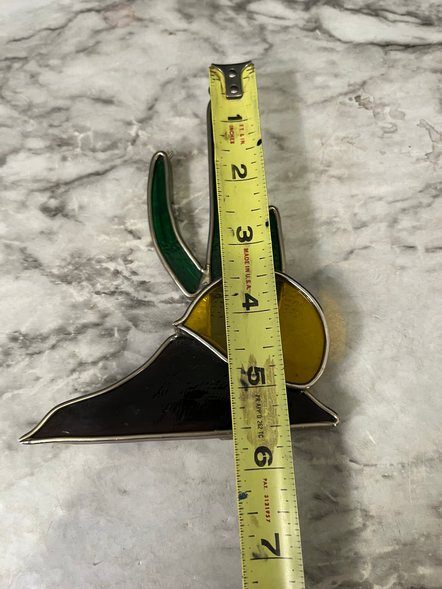 Cactus Stain Glass Ornament