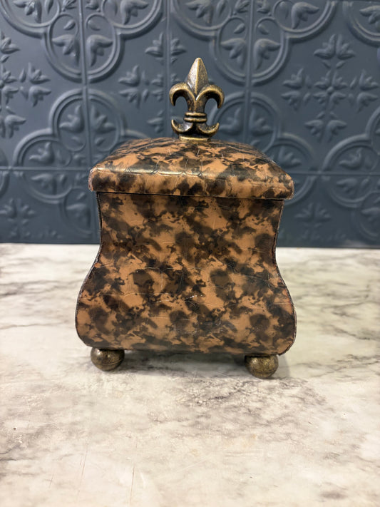 Tan and Black Bombay Keepsake Box