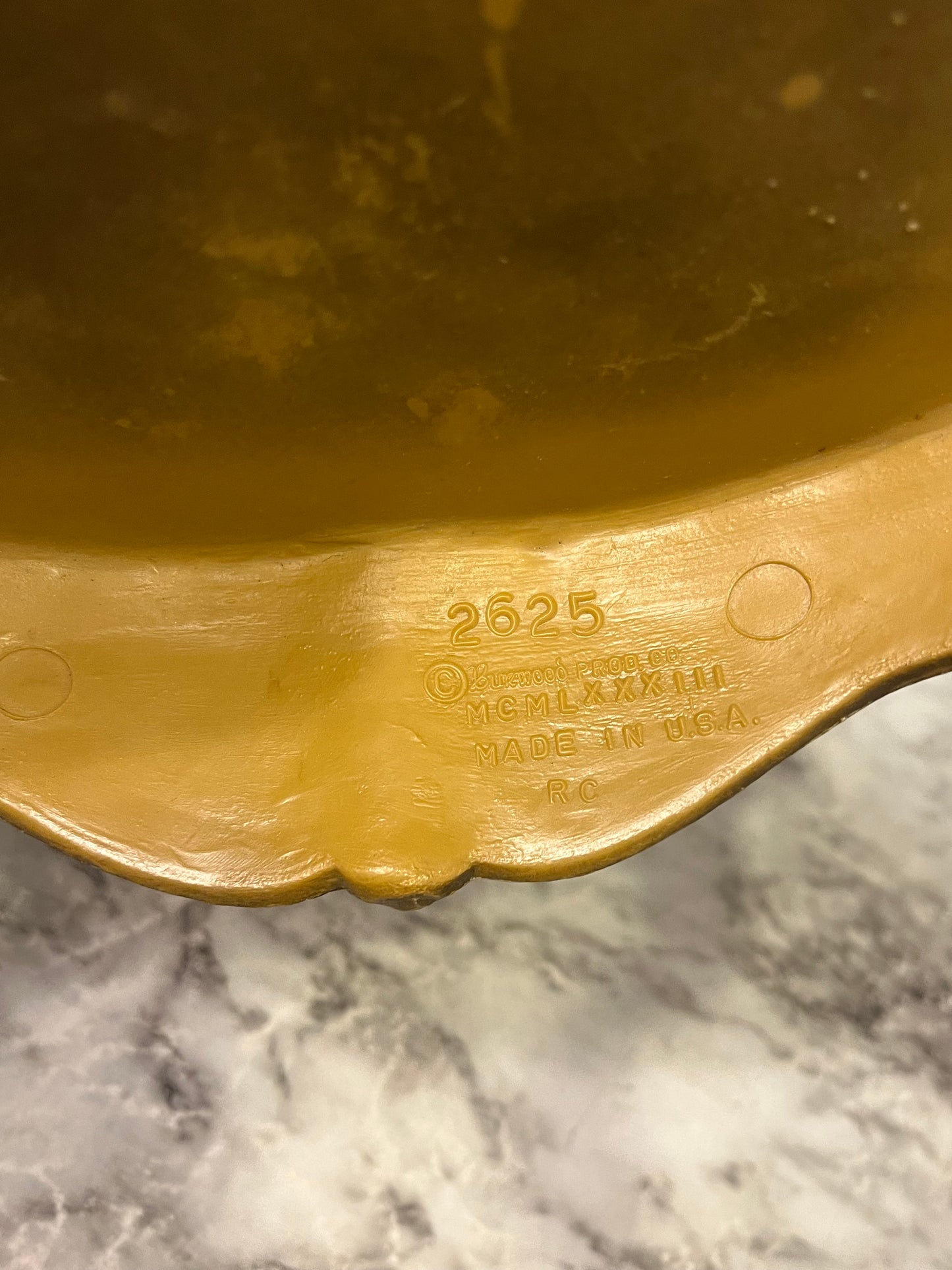 Vintage Plastic Gold Shelf 13"