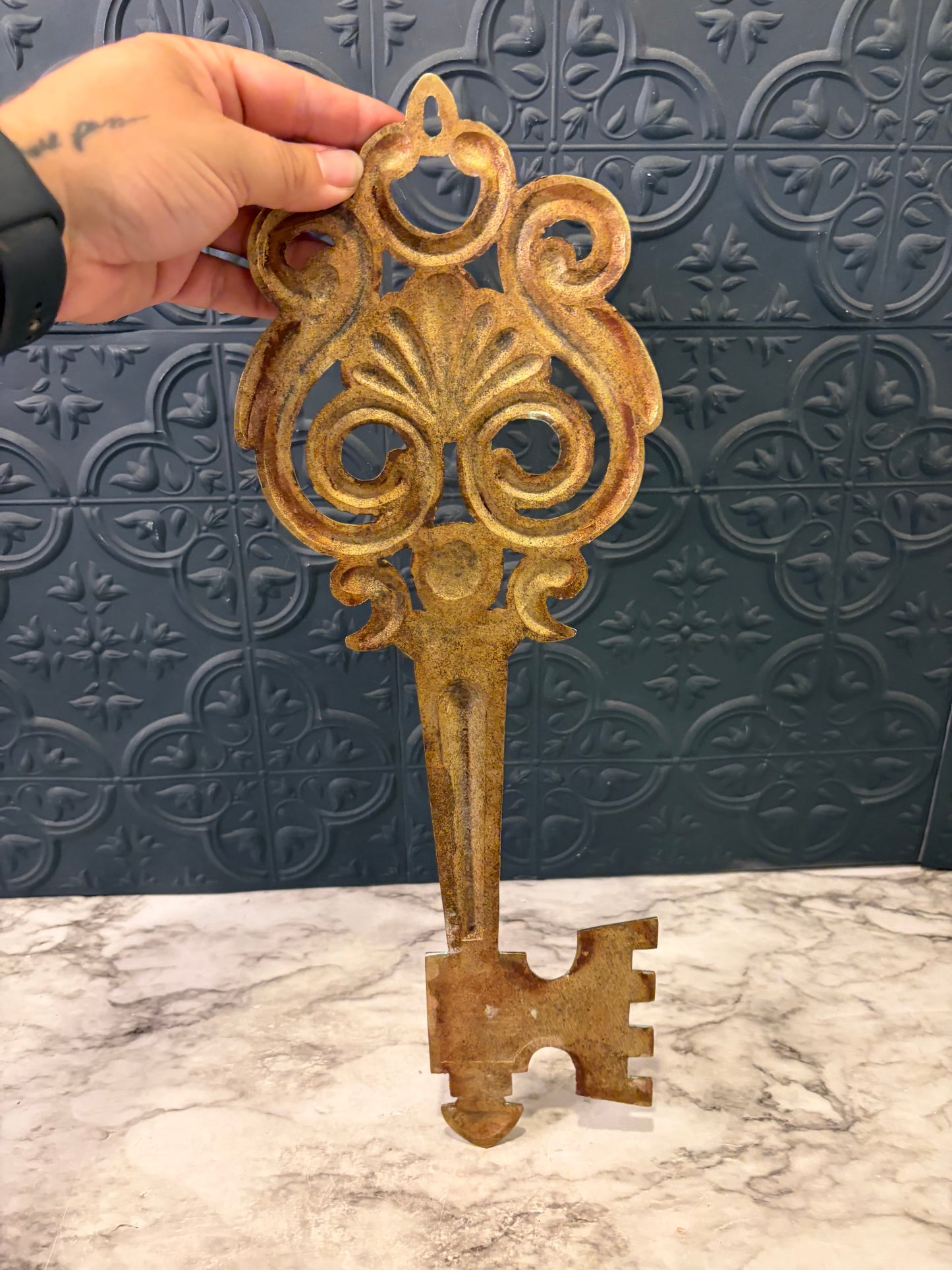 Solid Brass Key Wall Decor