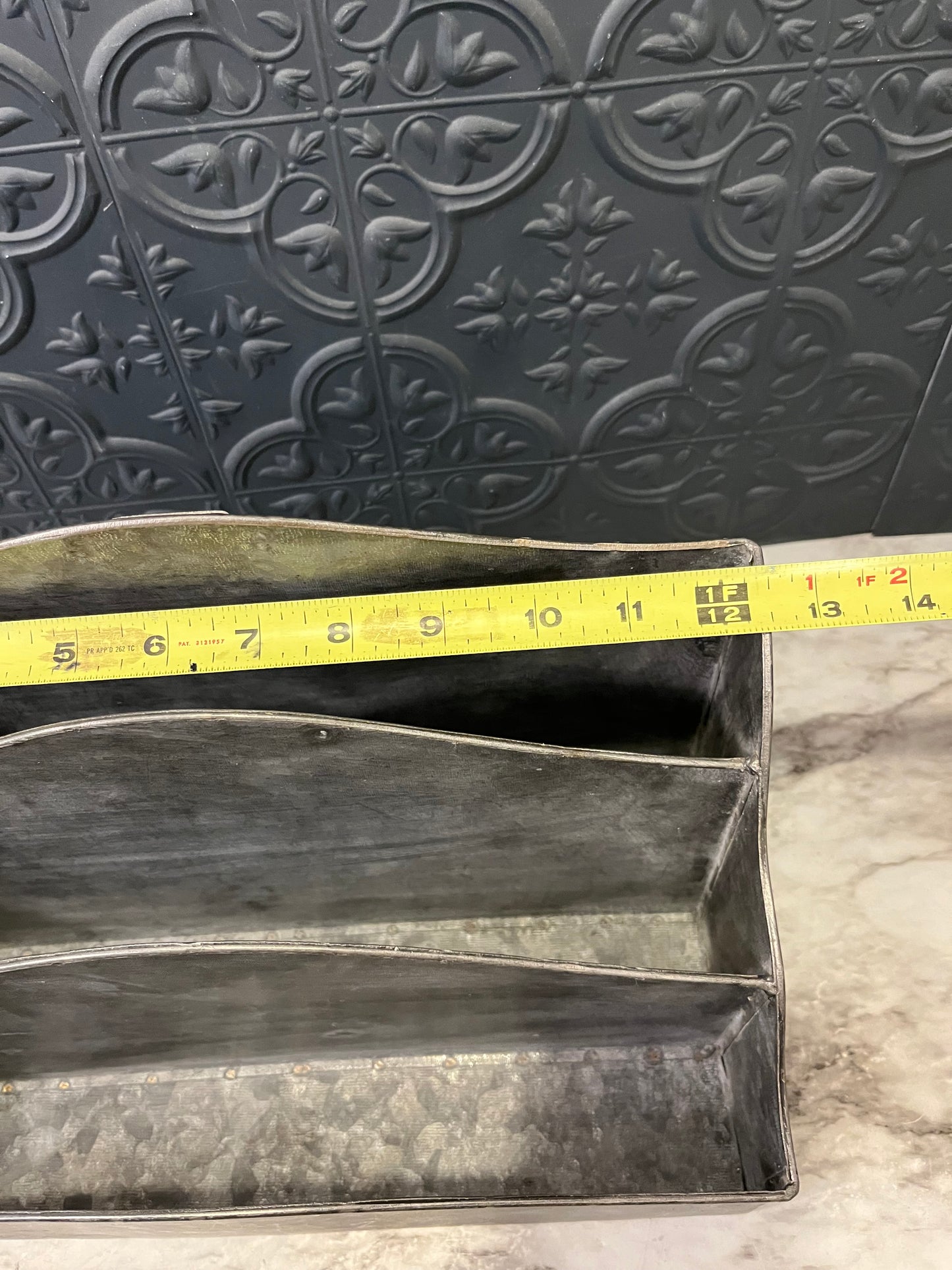 Galvanized Metal Organizer