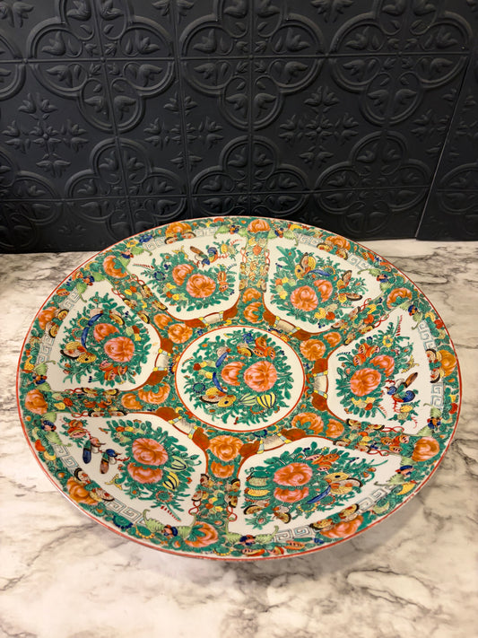 Large Chinese Bowl with Medallion Pattern