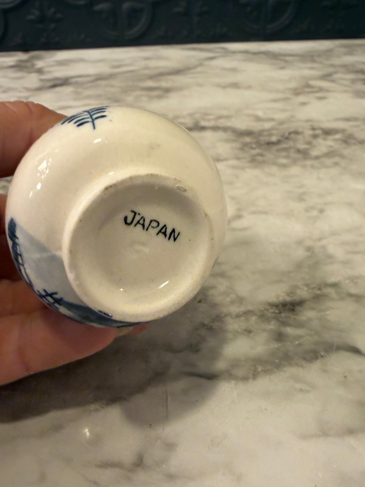 Delft Style Japanese Vase