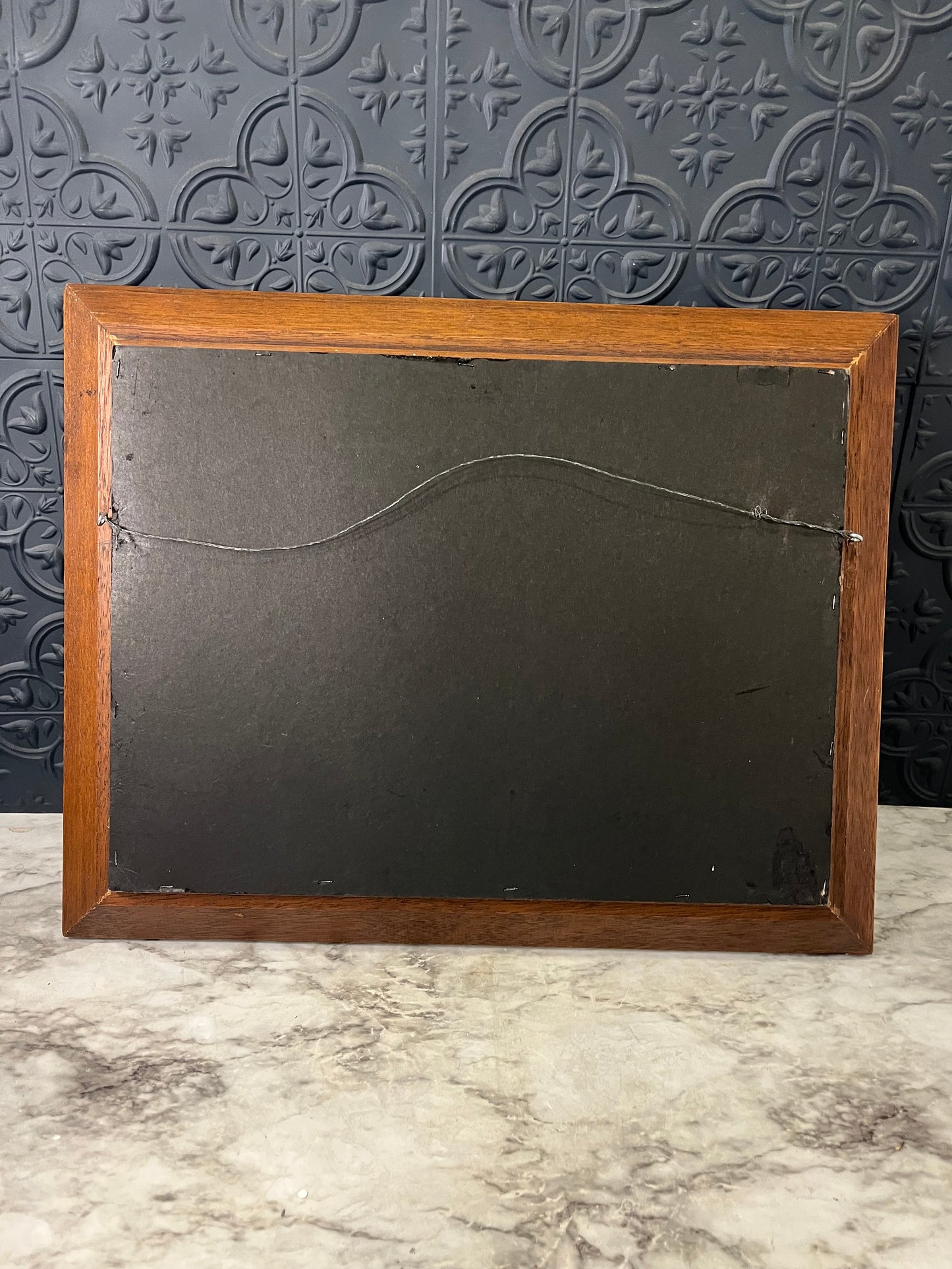 Harvest Print on Board Green Frame