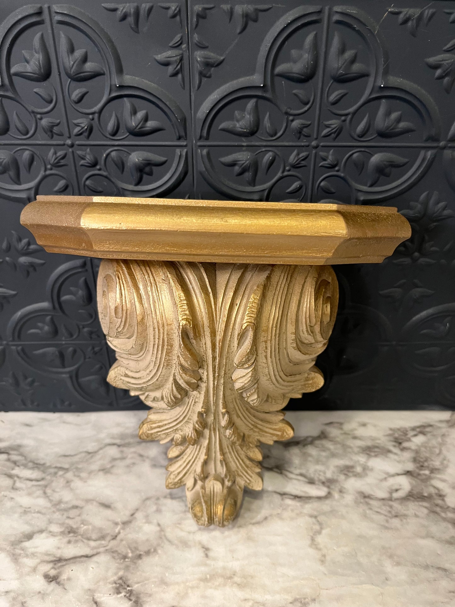 Champagne Gold Plastic Wall shelf