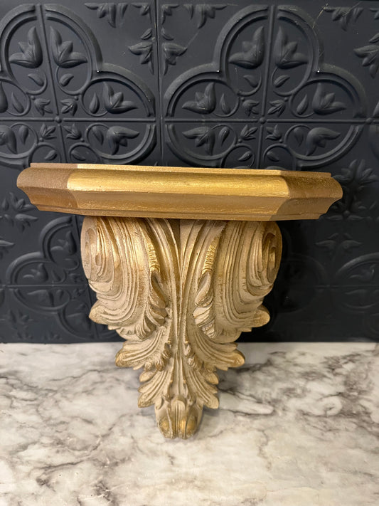 Champagne Gold Plastic Wall shelf