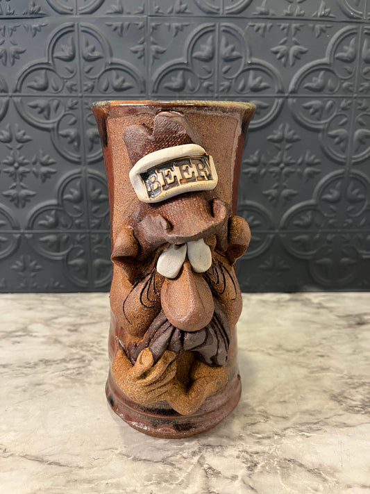 Mahon Stoneware Mug Beer Face