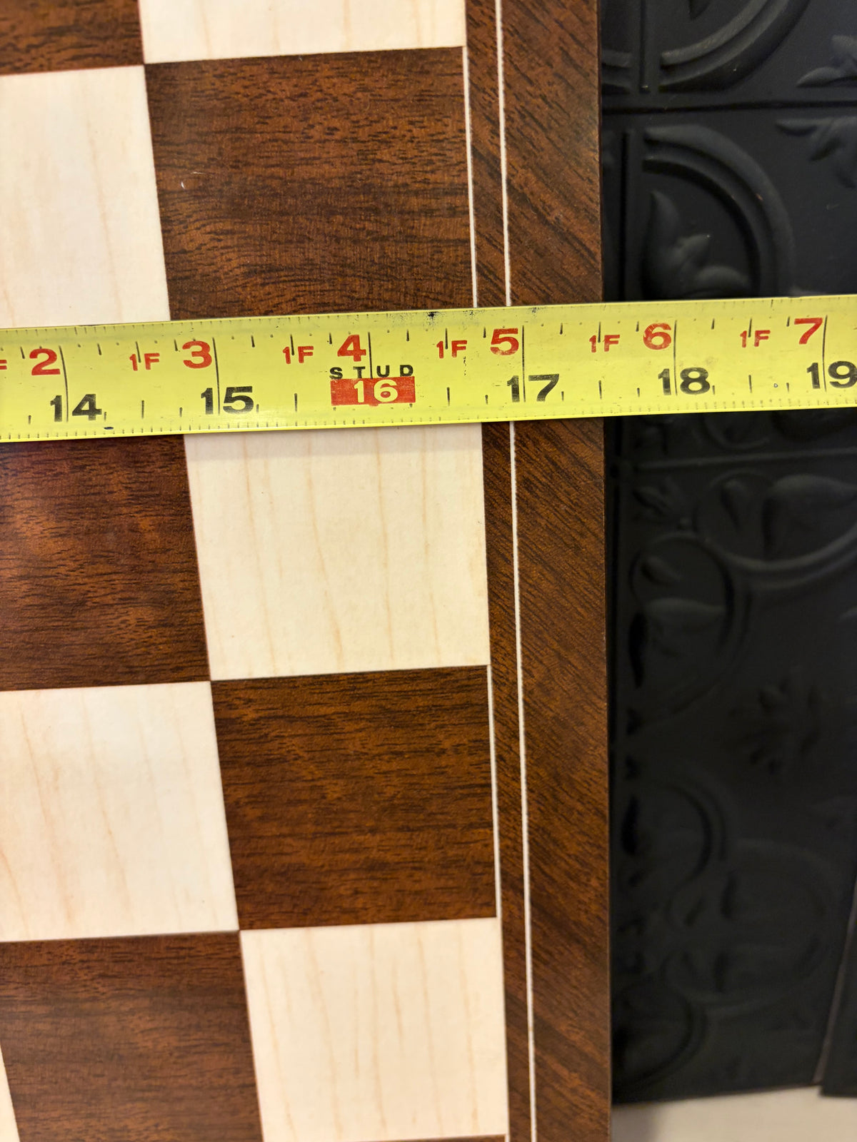 Brown and Cream Laminate Chess Board