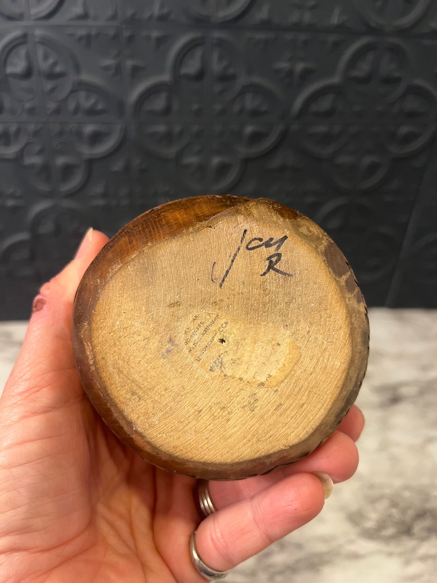 Hand Carved Snake Bowl