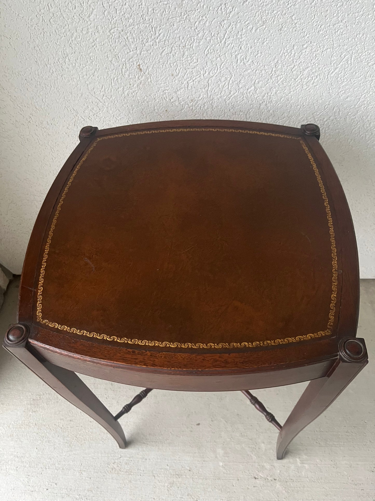 Leather Top Table Zangerle