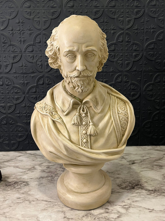 Large Resin Bust of Shakespeare AS IS