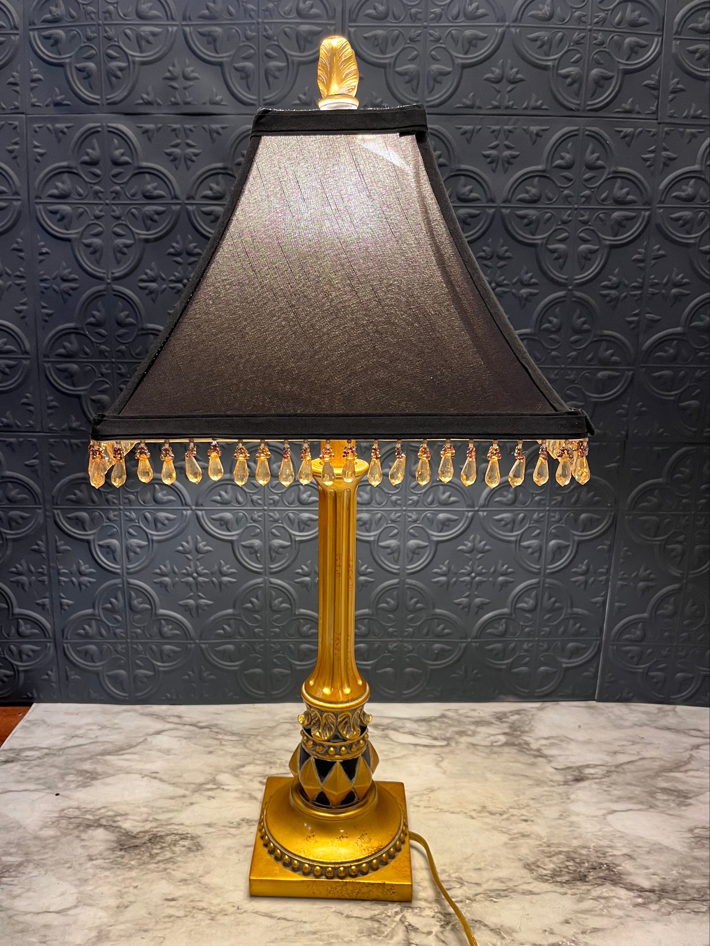 Black and Gold Lamp AS IS