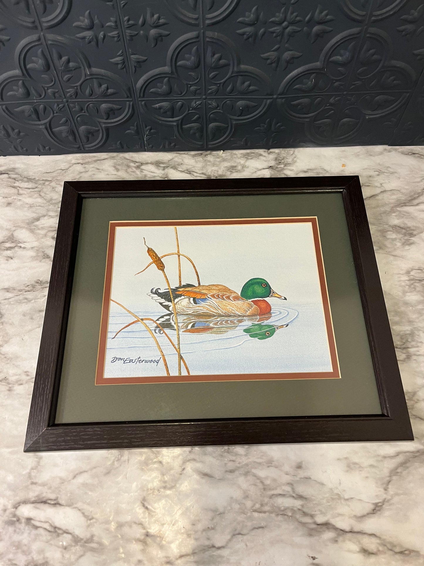 Home Interiors Don Easterwood Mallard Reflection Print