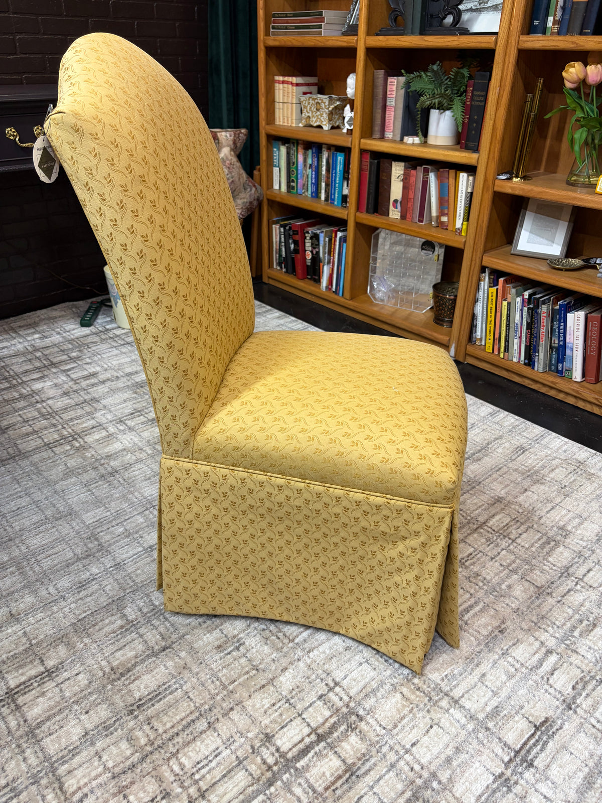 Yellow Upholstered Dining/Desk Chair