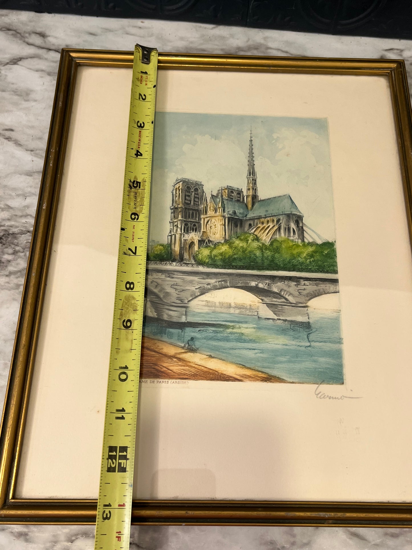 Print of Notre Dame Watercolor