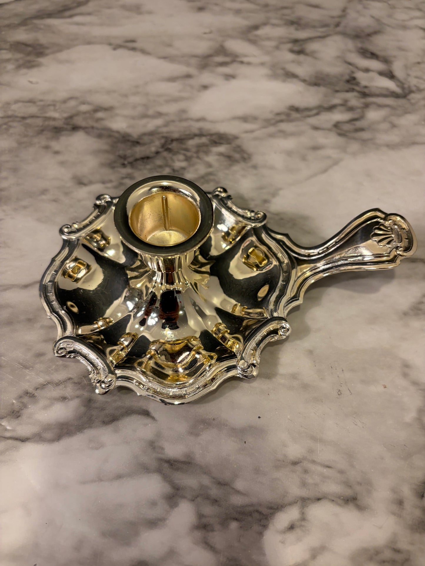 Silverplate Tarnish Resistant Chamberstick Holder