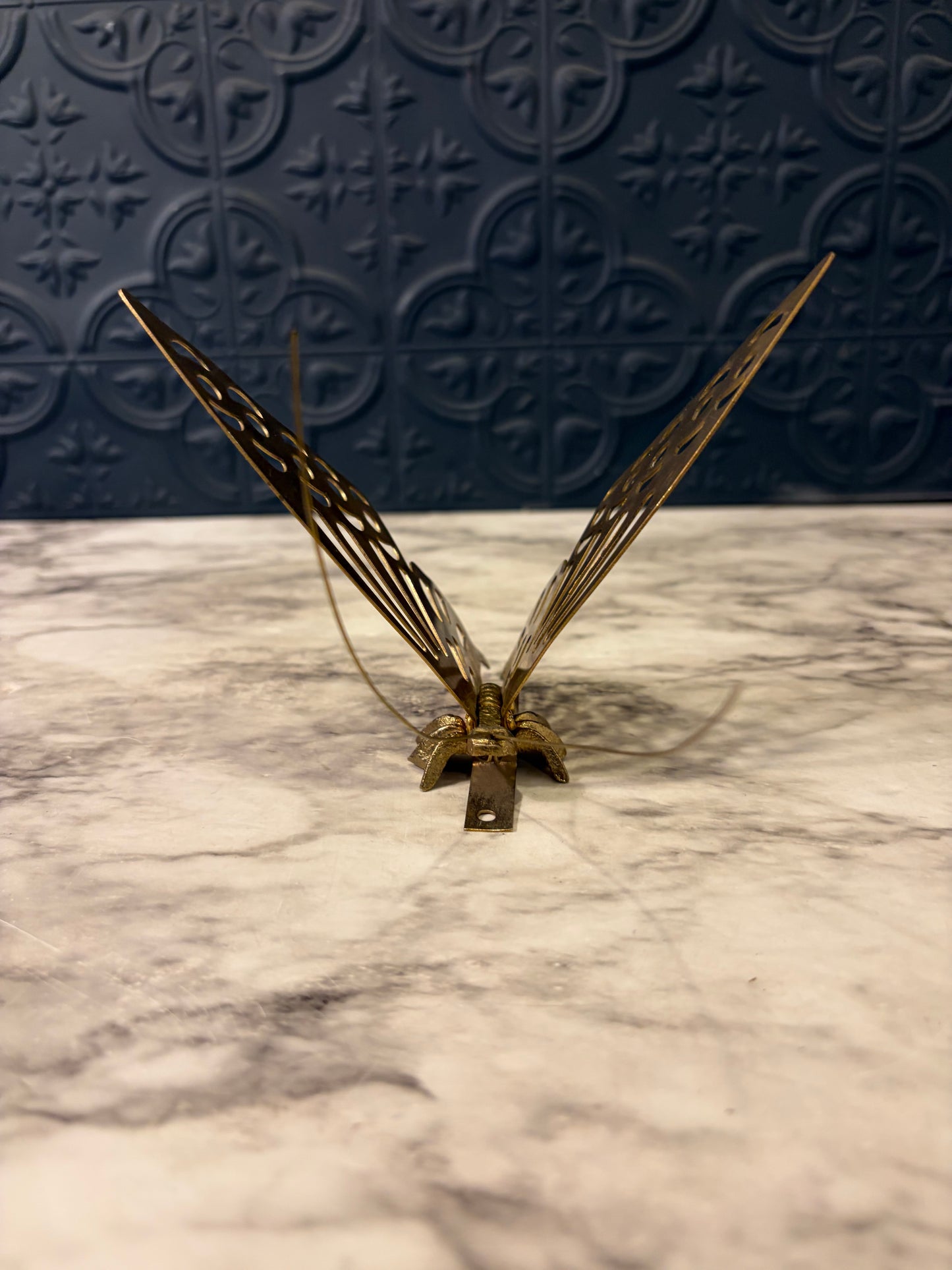Brass Butterfly with Antennae