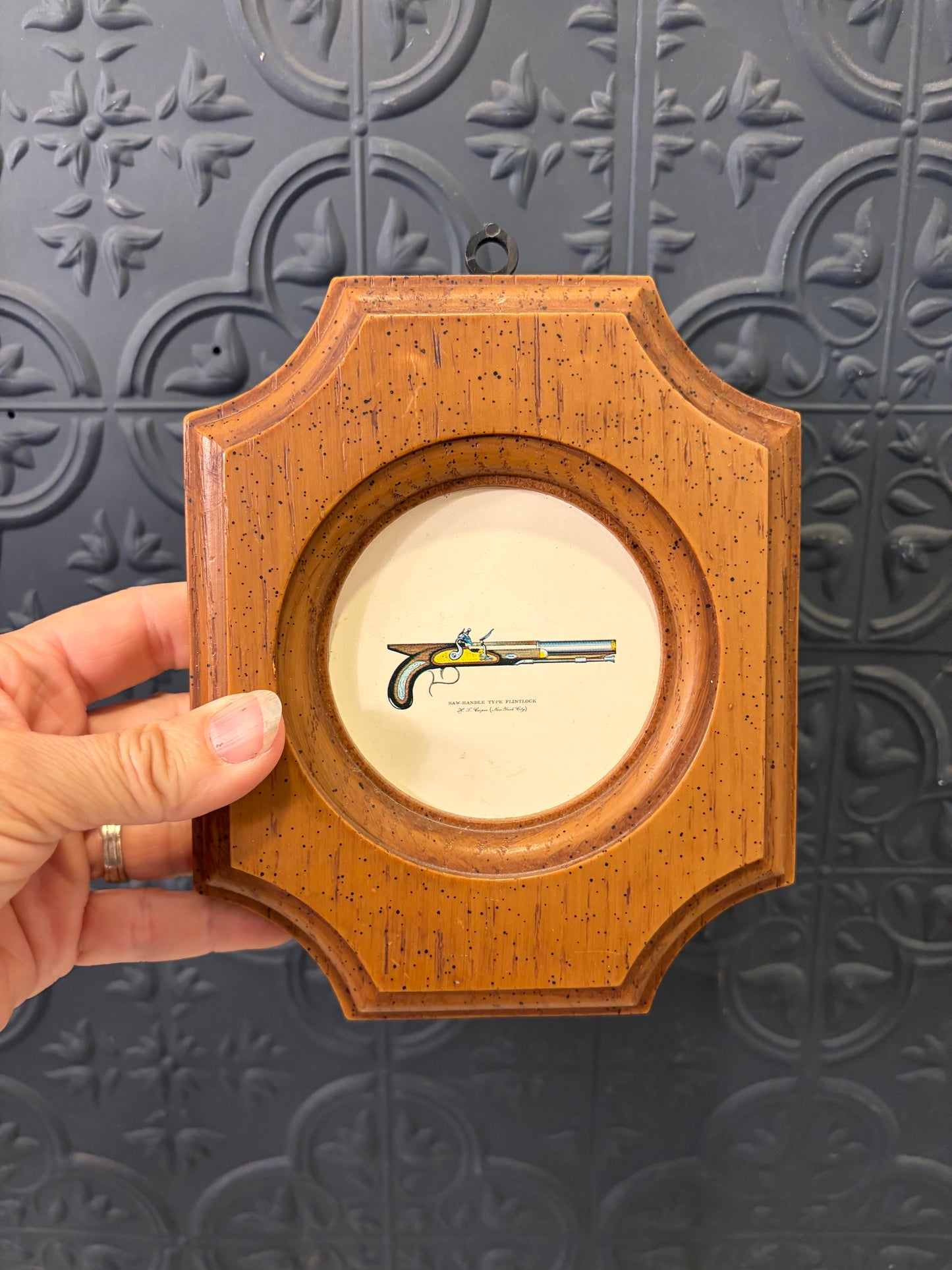Saw Handle Type Flintlock Wall Hanging