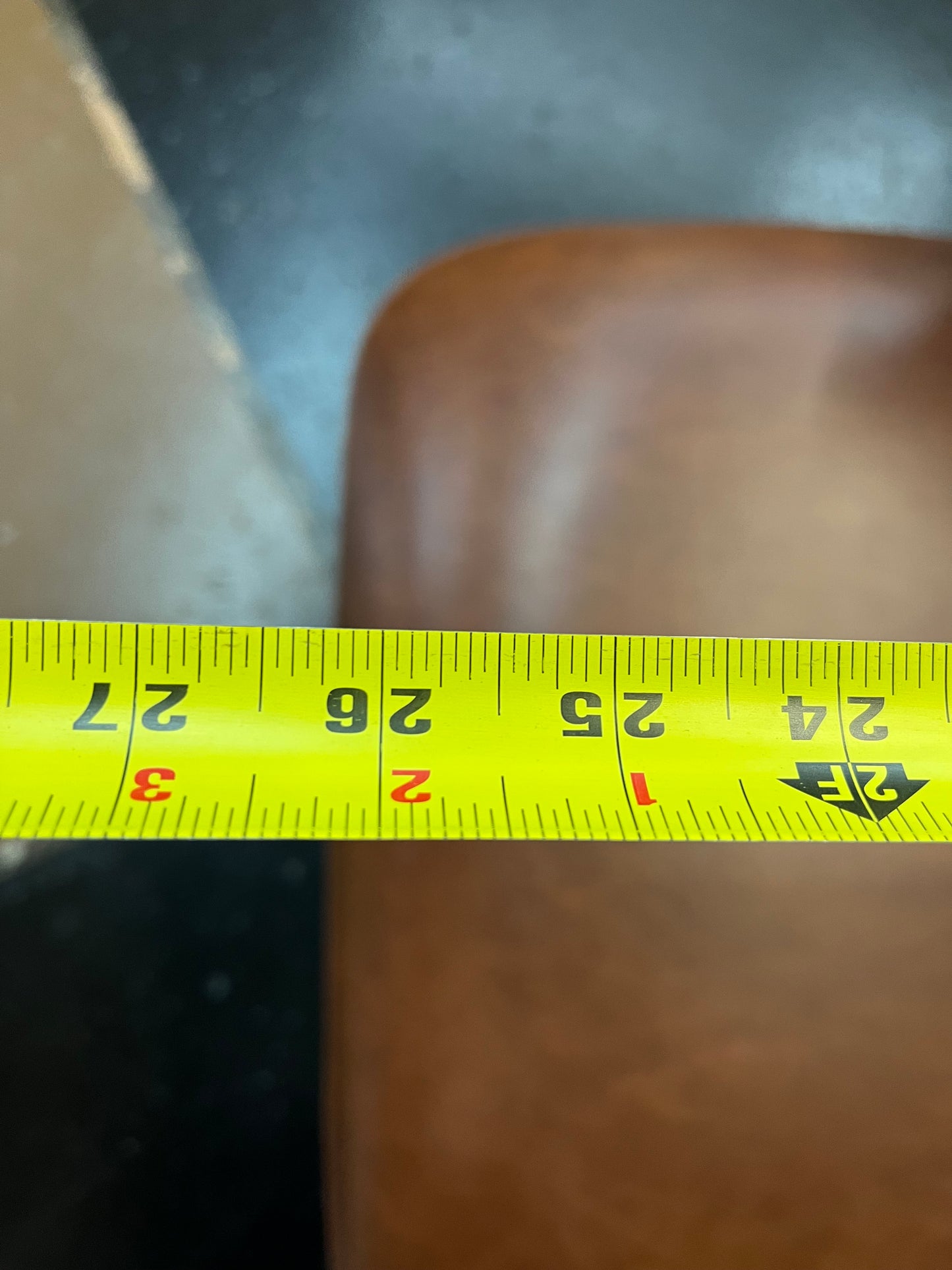 Brown Faux Leather Chair