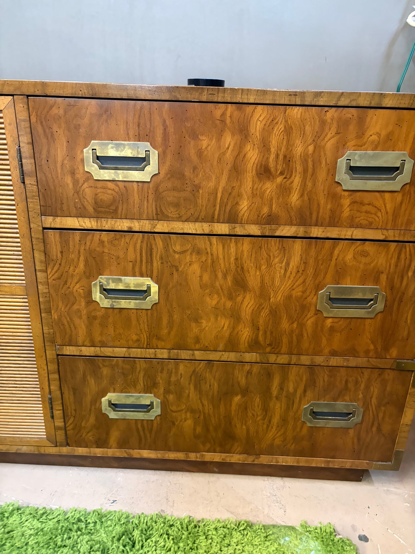 Campaigner Long Dresser with Mirrors