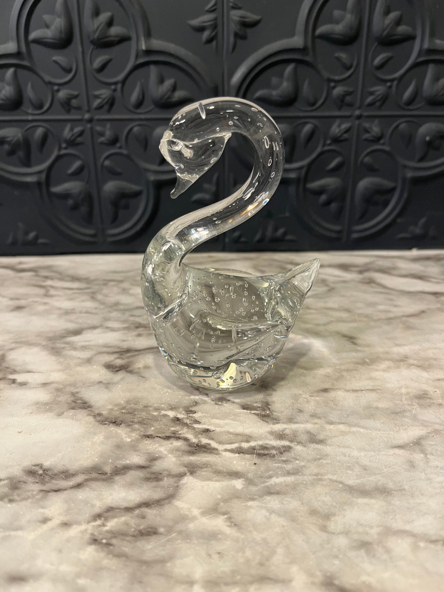 Handblown Glass Swan Small