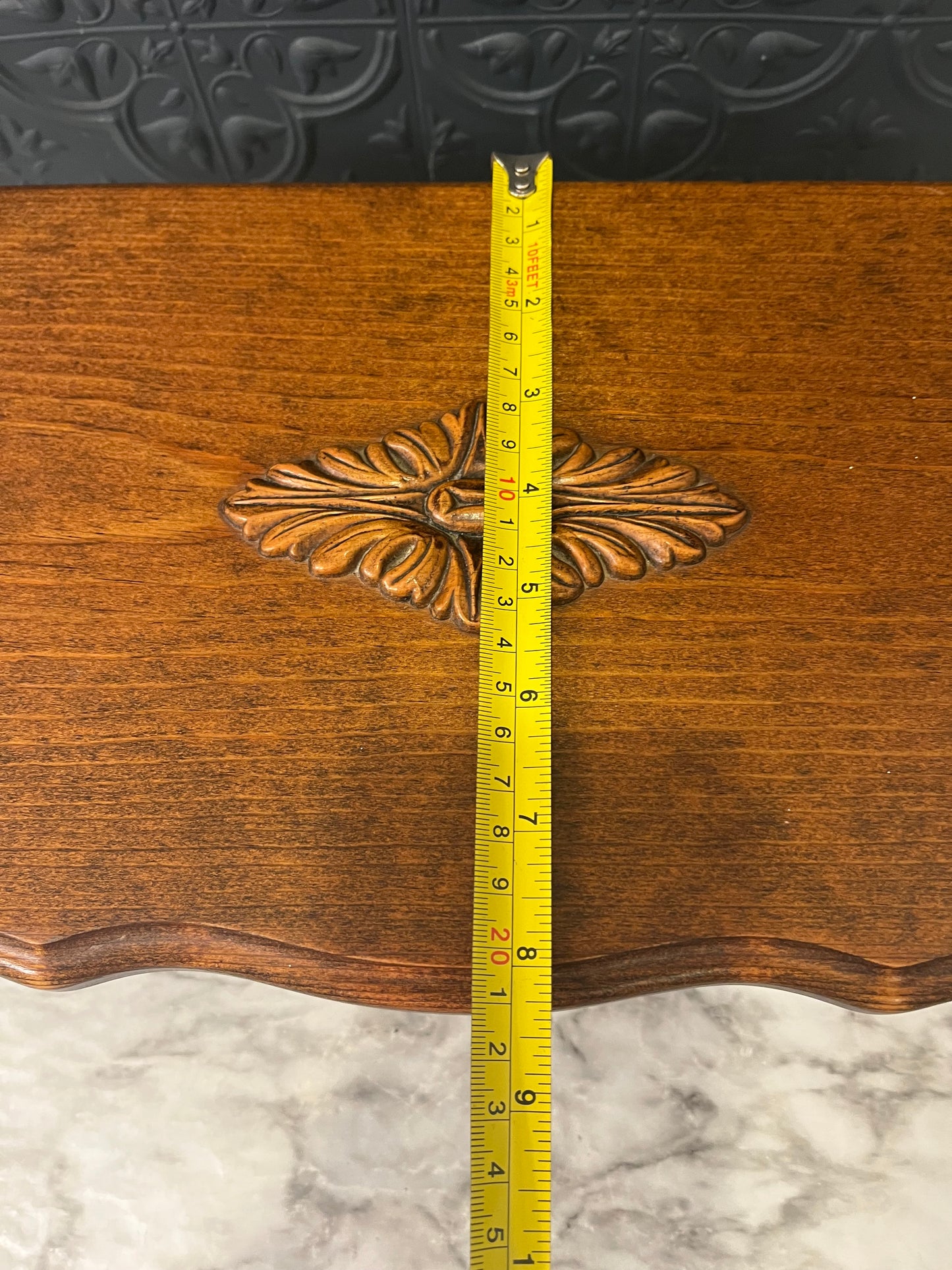 Brown Rectange Box with design on Top