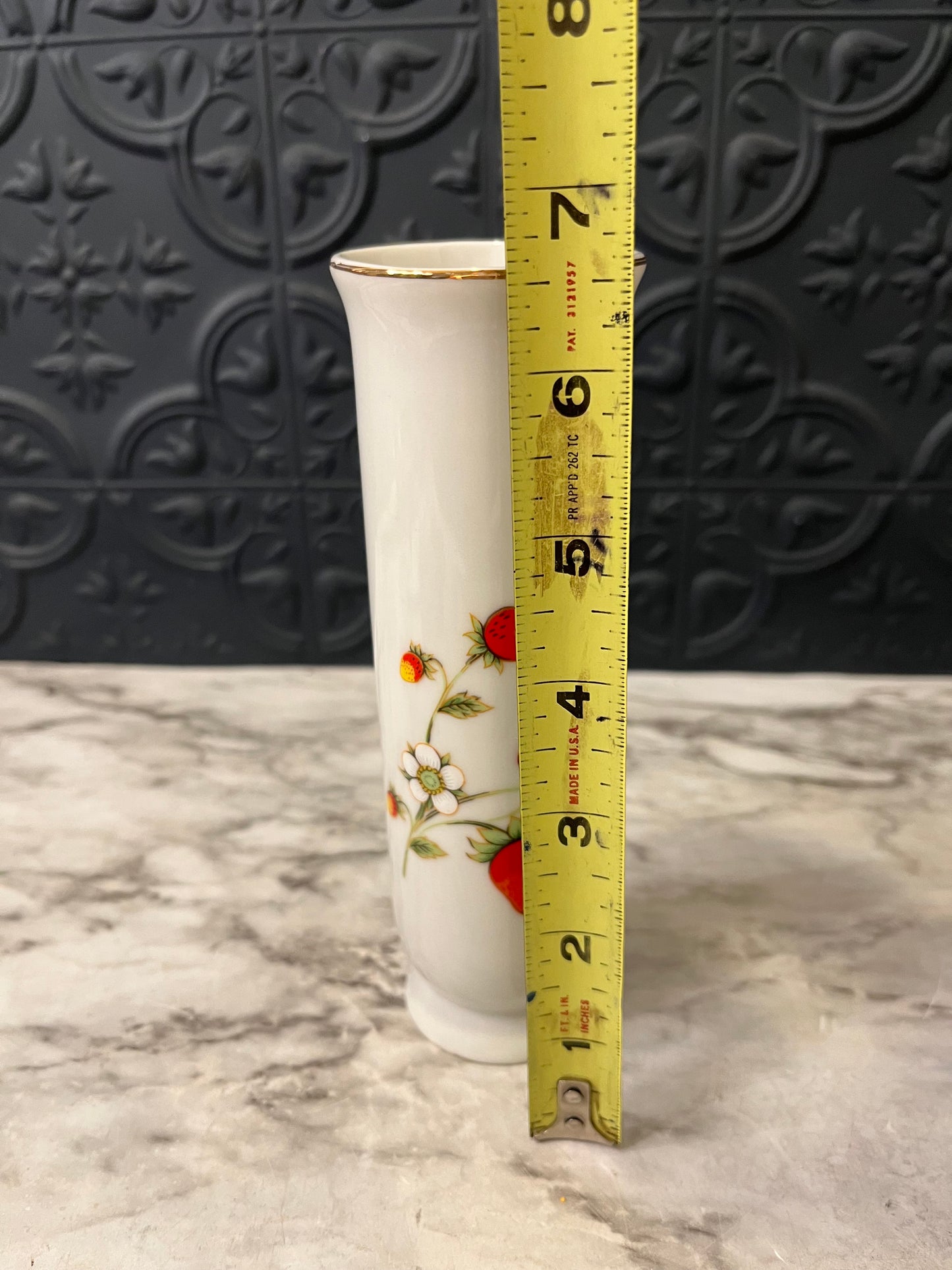Small Strawberry Bud Vase