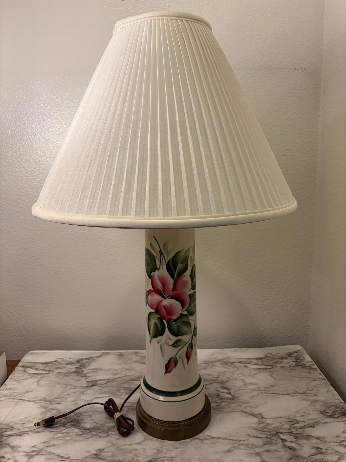 Porcelain Floral Lamp Base