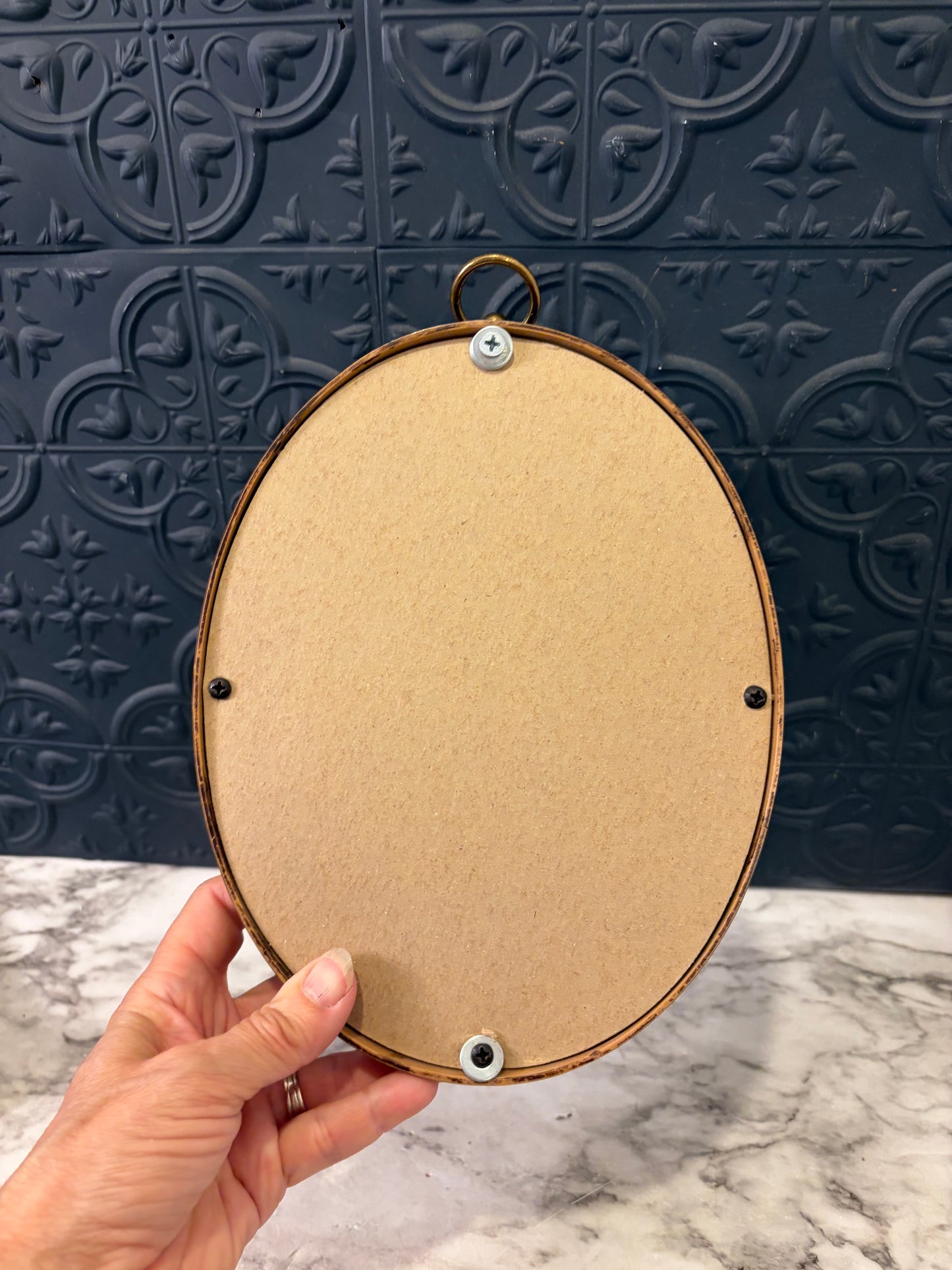 Small Oval Reproduction of Portrait of the Painter Pere Ysern