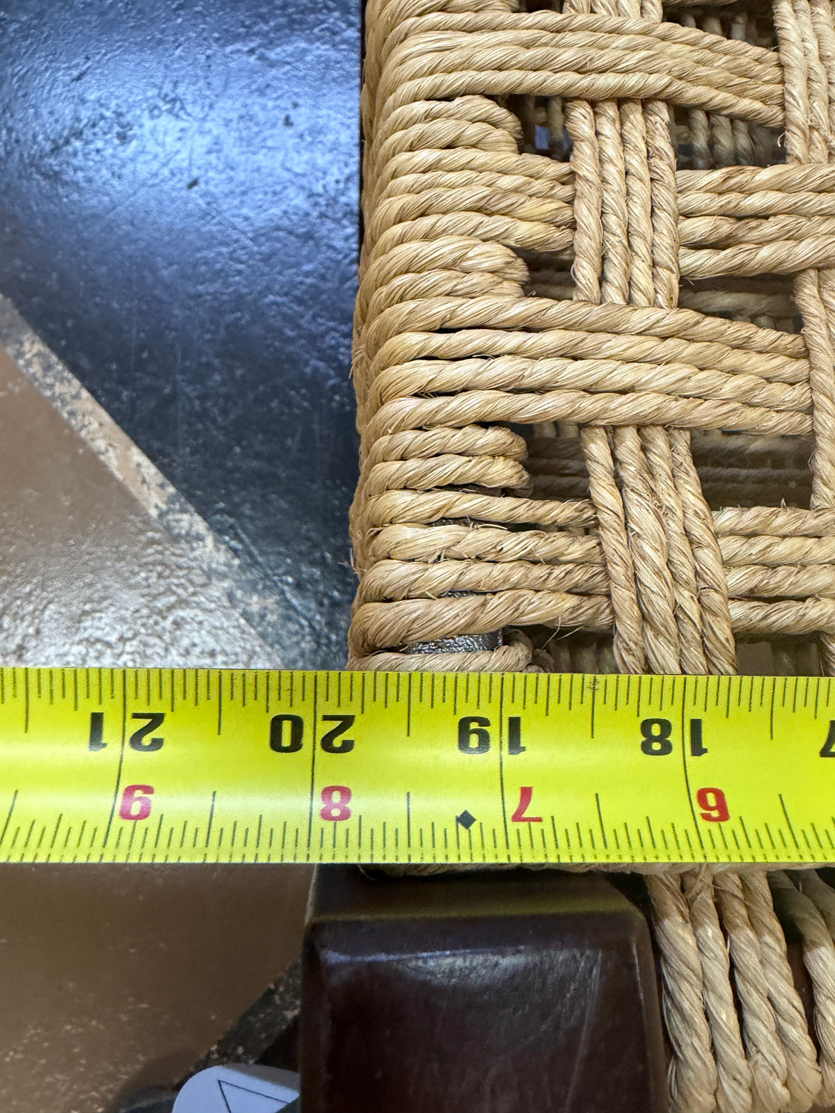 Jute Woven Seat Bench