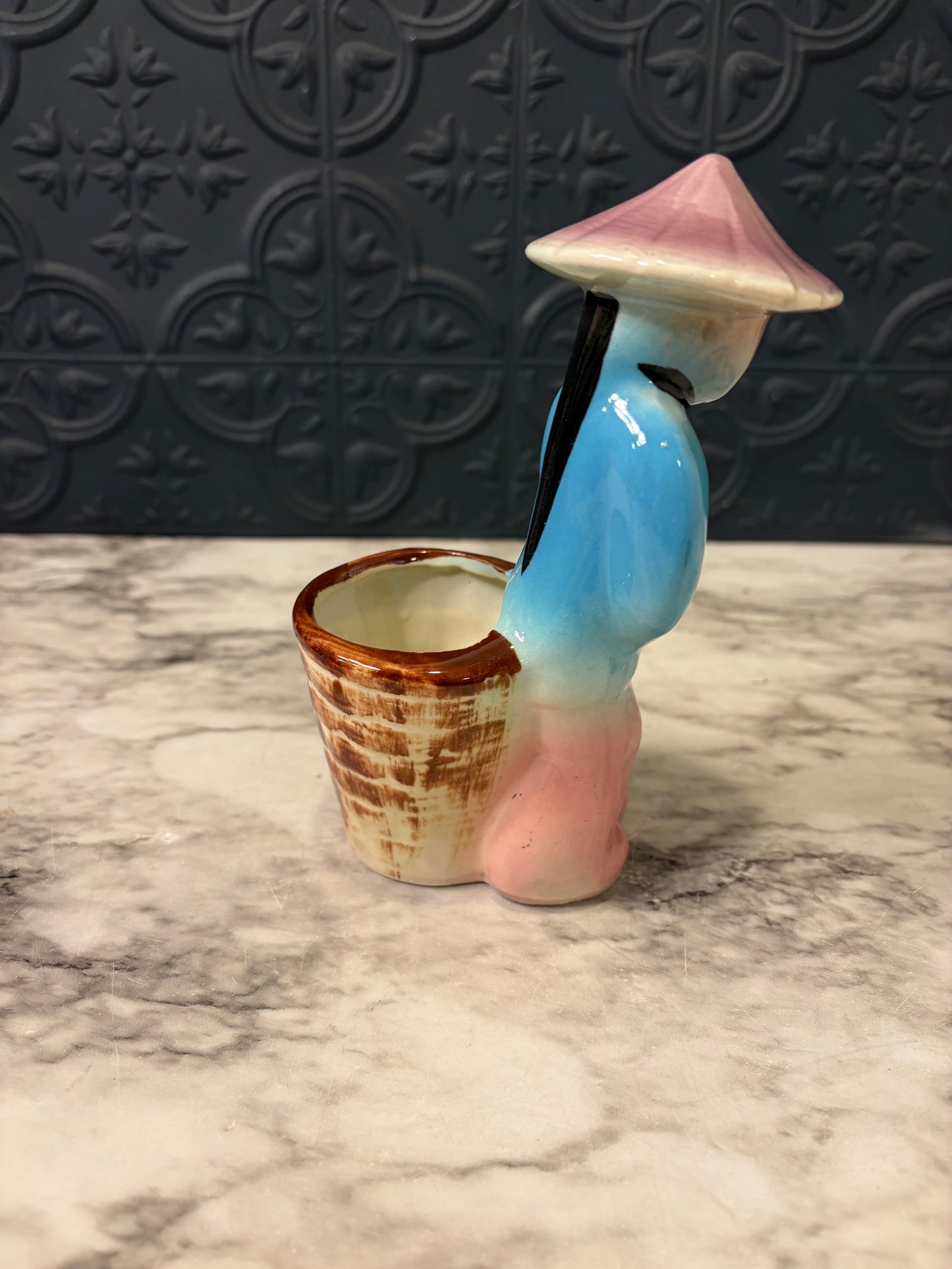 Vintage Asian Figure Planter
