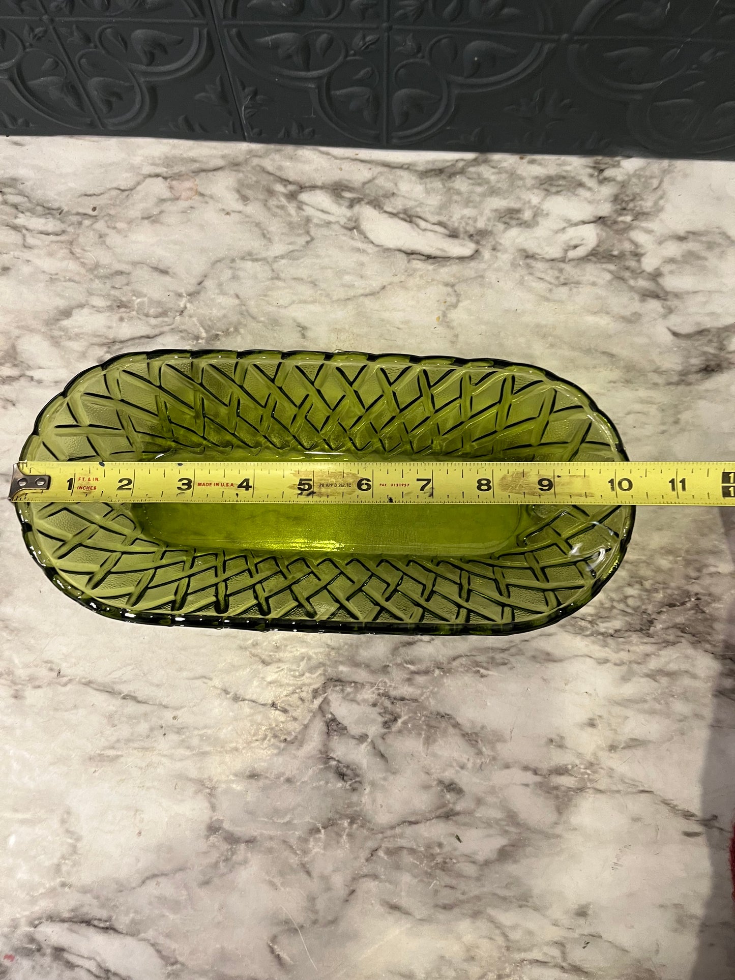 Indiana Glass Green Glass Dish