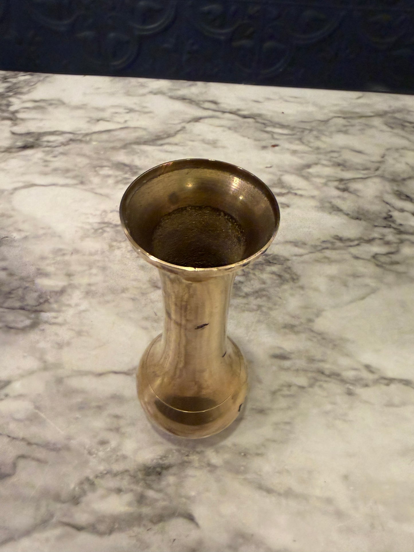 5.25 Smooth Brass Bud Vase