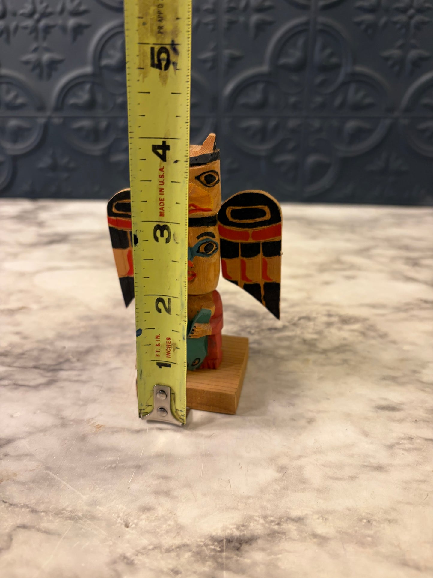 4" wood Totem