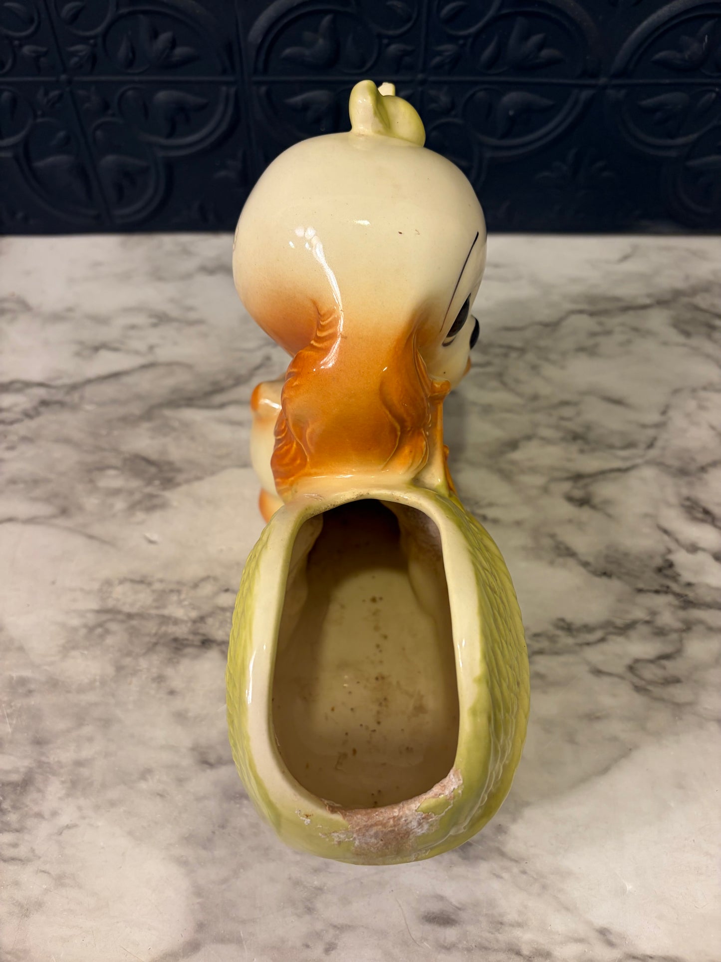 Hull Pottery Cocker Spaniel Planter AS IS