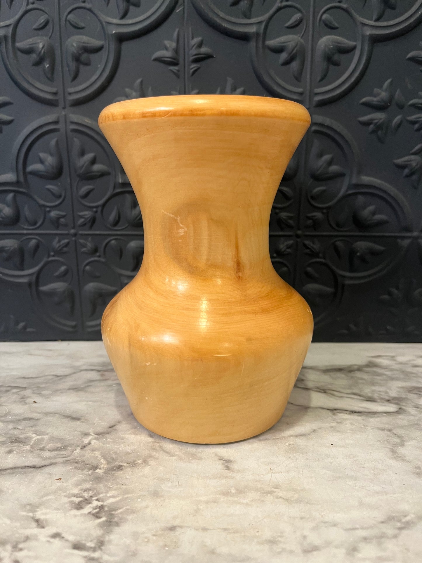 Hand-turned Aspen Wood Vase 5.5"