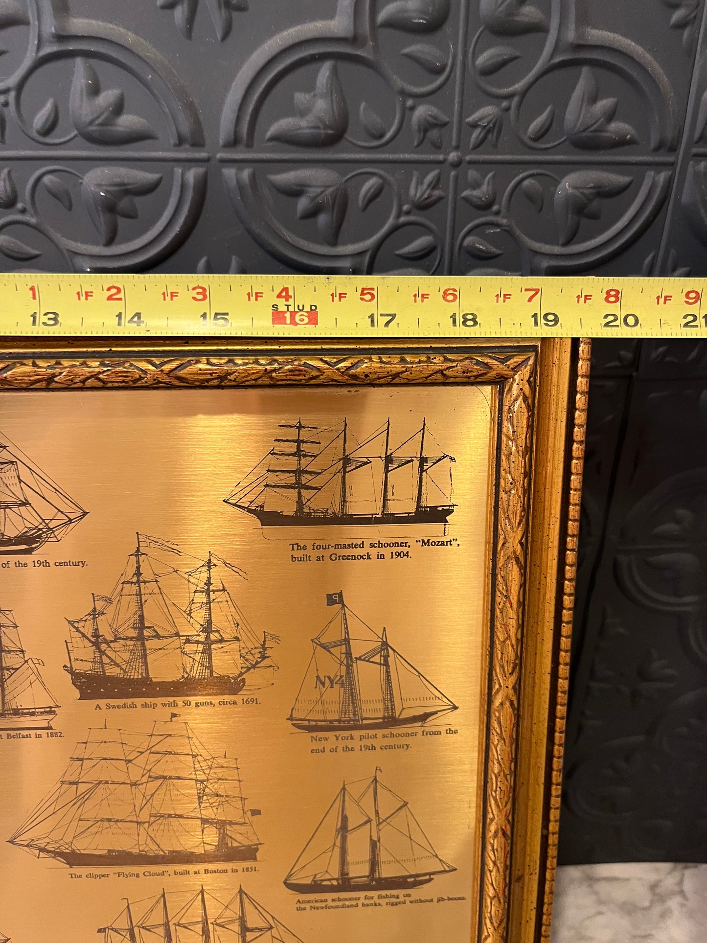 Brass Framed Sailing Vessels